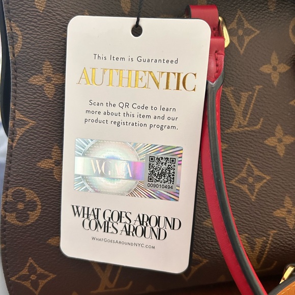 IMMACULATE CONDITION Louis Vuitton Tuileries Monogram with Red Leather - Picture 16 of 16